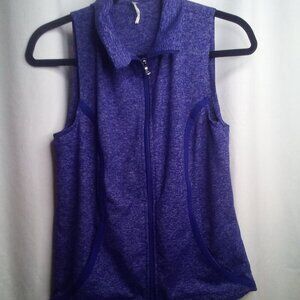 Under Armour Vest Jacket Women S Fitted Full Zip Pockets Purple